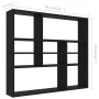 Estantería de pared madera contrachapada negro 90x16x78 cm de vidaXL, Estantes y estanterías - Ref: Foro24-802940, Precio: 48...