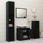Conjunto de muebles de baño madera contrachapada negro de vidaXL, Muebles de baño - Ref: Foro24-802652, Precio: 81,64 €, Desc...