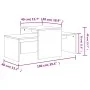 Plywood oak-colored coffee table 100x48x40 cm by vidaXL, Coffee table - Ref: Foro24-802915, Price: 51,96 €, Discount: %