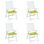Cojines de silla de jardín 4 uds tela Oxford verde 40x40x3 cm de , Cojines para sillas y sofás - Ref: Foro24-314027, Precio: ...