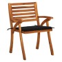 Sillas de jardín 8 uds madera maciza de teca con cojines de , Sillas de jardín - Ref: Foro24-3075208, Precio: 771,30 €, Descu...