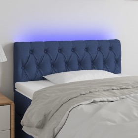 Cabecero con LED de tela azul 100x7x78/88 cm de , Cabeceros y pies de cama - Ref: Foro24-3121944, Precio: 45,75 €, Descuento: %