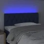 Kopfteil aus blauem Stoff mit LED 100x7x78/88 cm von , Kopf- und Fußteile - Ref: Foro24-3121944, Preis: 47,98 €, Rabatt: %
