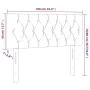 Cabecero con LED de tela azul 100x7x78/88 cm de , Cabeceros y pies de cama - Ref: Foro24-3121944, Precio: 47,98 €, Descuento: %