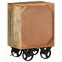 Mesita de noche con ruedas madera maciza reciclada 40x30x57 cm de , Mesitas de noche - Ref: Foro24-328316, Precio: 123,47 €, ...