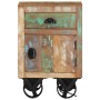 Mesita de noche con ruedas madera maciza reciclada 40x30x57 cm de , Mesitas de noche - Ref: Foro24-328316, Precio: 123,47 €, ...