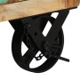 Mesita de noche con ruedas madera maciza reciclada 40x30x57 cm de , Mesitas de noche - Ref: Foro24-328316, Precio: 123,47 €, ...