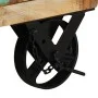 Mesita de noche con ruedas madera maciza reciclada 40x30x57 cm de , Mesitas de noche - Ref: Foro24-328316, Precio: 121,41 €, ...