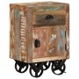Mesita de noche con ruedas madera maciza reciclada 40x30x57 cm de , Mesitas de noche - Ref: Foro24-328316, Precio: 121,41 €, ...