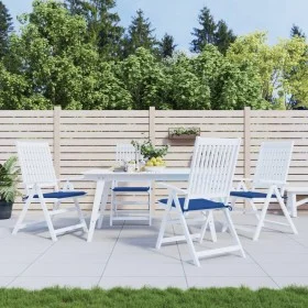 Cojines de silla de jardín 4 uds tela azul 40x40x3 cm de , Cojines para sillas y sofás - Ref: Foro24-314024, Precio: 39,54 €,...