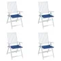 Cojines de silla de jardín 4 uds tela azul 40x40x3 cm de , Cojines para sillas y sofás - Ref: Foro24-314024, Precio: 39,54 €,...