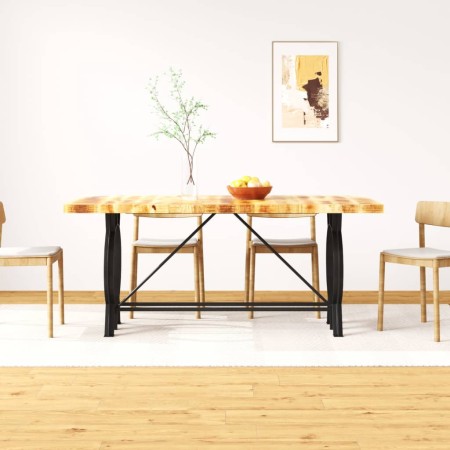 Mesa de comedor de madera maciza de mango rugosa 180 cm en Mesas de comedor | Comprar online en Foru.es