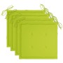 Set de comedor exterior plegable 5 piezas con cojines bambú de , Conjuntos de jardín - Ref: Foro24-3063971, Precio: 273,50 €,...