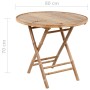 Set de comedor exterior plegable 5 piezas con cojines bambú de , Conjuntos de jardín - Ref: Foro24-3063971, Precio: 273,50 €,...