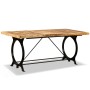 Mesa de comedor de madera maciza de mango rugosa 180 cm en Mesas de comedor | Comprar online en Foru.es