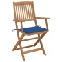 Sillas de jardín plegables 8 uds y cojines madera maciza acacia de , Sillas de jardín - Ref: Foro24-3074977, Precio: 494,04 €...