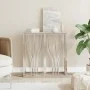 Silver stainless steel and glass console table 70x30x70 cm by , Side tables - Ref: Foro24-350035, Price: 174,71 €, Discount: %