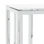 Silver stainless steel and glass console table 70x30x70 cm by , Side tables - Ref: Foro24-350035, Price: 174,71 €, Discount: %
