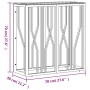 Mesa consola de acero inoxidable y vidrio plateada 70x30x70 cm de , Mesas auxiliares - Ref: Foro24-350035, Precio: 177,97 €, ...