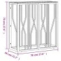 Silver stainless steel and glass console table 70x30x70 cm by , Side tables - Ref: Foro24-350035, Price: 174,71 €, Discount: %
