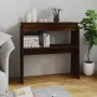 Mesa consola madera contrachapada roble marrón 80x30x80 cm de , Mesas auxiliares - Ref: Foro24-815218, Precio: 42,87 €, Descu...