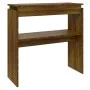 Mesa consola madera contrachapada roble marrón 80x30x80 cm de , Mesas auxiliares - Ref: Foro24-815218, Precio: 42,87 €, Descu...