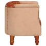 Sillón de cuero auténtico y madera maciza de mango marrón de , Sillones - Ref: Foro24-320603, Precio: 220,79 €, Descuento: %