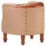 Echtes Ledersofa und massives Mangoholz in Braun. von , Sessel - Ref: Foro24-320603, Preis: 216,21 €, Rabatt: %