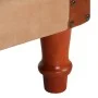 Echtes Ledersofa und massives Mangoholz in Braun. von , Sessel - Ref: Foro24-320603, Preis: 216,21 €, Rabatt: %