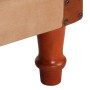 Sillón de cuero auténtico y madera maciza de mango marrón de , Sillones - Ref: Foro24-320603, Precio: 220,79 €, Descuento: %
