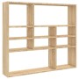 Estantería de pared contrachapada color roble 90x16x78 cm de vidaXL, Estantes y estanterías - Ref: Foro24-802942, Precio: 45,...