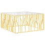 Mesa de centro acero inoxidable y vidrio 100x100x50 cm de , Mesas de centro - Ref: Foro24-350066, Precio: 261,89 €, Descuento: %