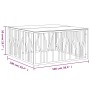 Mesa de centro acero inoxidable y vidrio 100x100x50 cm de , Mesas de centro - Ref: Foro24-350066, Precio: 261,89 €, Descuento: %