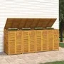 Cobertizo para 4 cubos de basura madera acacia 280x89x117cm de , Soportes para contenedores de residuos - Ref: Foro24-3155241...