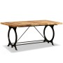 Mesa de comedor de madera maciza de mango rugosa 180 cm en Mesas de comedor | Comprar online en Foru.es