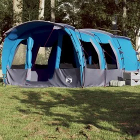 Tienda de campaña familiar túnel 8 personas impermeable azul de , Tiendas de campaña - Ref: Foro24-94750, Precio: 216,97 €, D...
