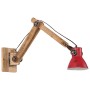 Lámpara de pared rojo desgastado 25 W E27 96x15x20 cm de , Lámparas - Ref: Foro24-371843, Precio: 44,17 €, Descuento: %