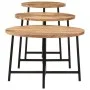 Stapelbare Couchtische 3-teilig aus massivem Mangoholz und Eisen von , Couchtisch - Ref: Foro24-371971, Preis: 71,17 €, Rabat...
