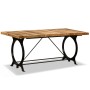 Mesa de comedor de madera maciza de mango rugosa 180 cm en Mesas de comedor | Comprar online en Foru.es