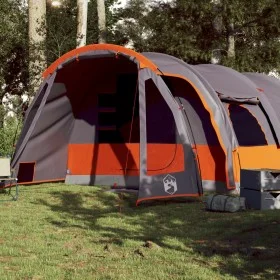 Tienda de campaña familiar túnel 8 personas impermeable gris de , Tiendas de campaña - Ref: Foro24-94736, Precio: 233,58 €, D...