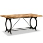 Mesa de comedor de madera maciza de mango rugosa 180 cm en Mesas de comedor | Comprar online en Foru.es