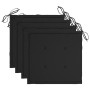 Sillas de jardín con cojines 4 unidades madera maciza de acacia de , Sillas de jardín - Ref: Foro24-3061182, Precio: 328,87 €...