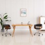 Silla de oficina giratoria de madera curvada y tela gris de vidaXL, Sillas de oficina - Ref: Foro24-3054834, Precio: 153,88 €...