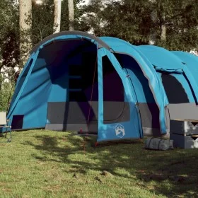 Tienda de campaña familiar túnel 8 personas impermeable azul de , Tiendas de campaña - Ref: Foro24-94735, Precio: 212,81 €, D...