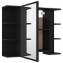 Armario de espejo de baño contrachapada negro 80x20,5x64 cm de vidaXL, Tocadores de baño - Ref: Foro24-802607, Precio: 69,84 ...