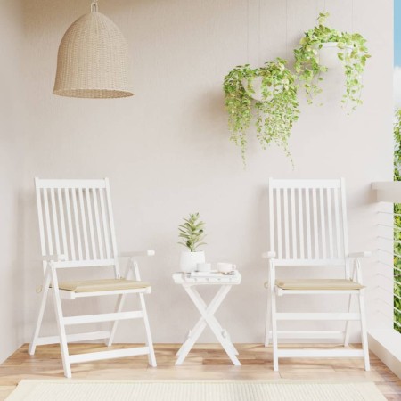 Cojines de silla de jardín 2 uds tela Oxford beige 50x50x3 cm de , Cojines para sillas y sofás - Ref: Foro24-47605, Precio: 2...
