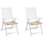 Cojines de silla de jardín 2 uds tela Oxford beige 50x50x3 cm de , Cojines para sillas y sofás - Ref: Foro24-47605, Precio: 2...