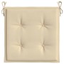 Cojines de silla de jardín 2 uds tela Oxford beige 50x50x3 cm de , Cojines para sillas y sofás - Ref: Foro24-47605, Precio: 2...