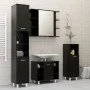 Armario de espejo de baño contrachapada negro 80x20,5x64 cm de vidaXL, Tocadores de baño - Ref: Foro24-802607, Precio: 68,97 ...