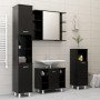 Armario de espejo de baño contrachapada negro 80x20,5x64 cm de vidaXL, Tocadores de baño - Ref: Foro24-802607, Precio: 69,84 ...